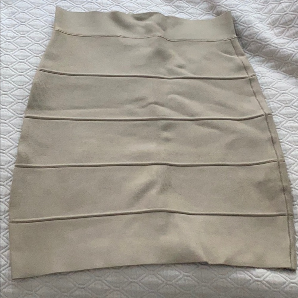 Tan bandage skirt